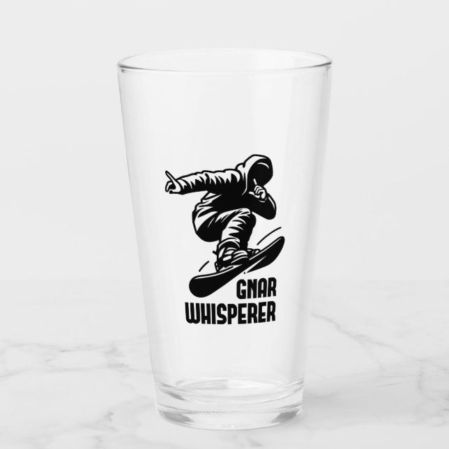 Copo De Pint Gnar Whisperer Snowboard (Frente)