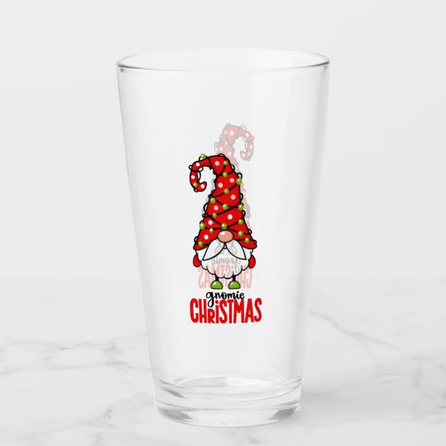 Copo De Pint Gnomie Christmas Glass (Frente)