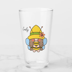 Copo De Pint Gnomo Bonito com Vidro de Girassóis