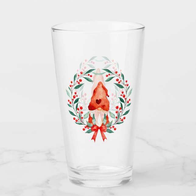 Copo De Pint Gnomo de Natal (Frente)