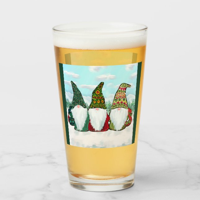 COPO DE PINT GNOMOS IRLANDESES (Frente (Preenchido))