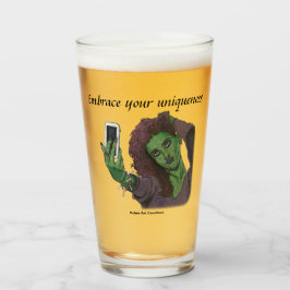 Copo De Pint Goblin Girl Phone Selfie Fantasy Bebendo Glass