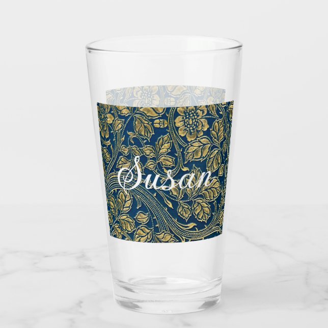 Copo De Pint Golden Blue Elegance (Verso)