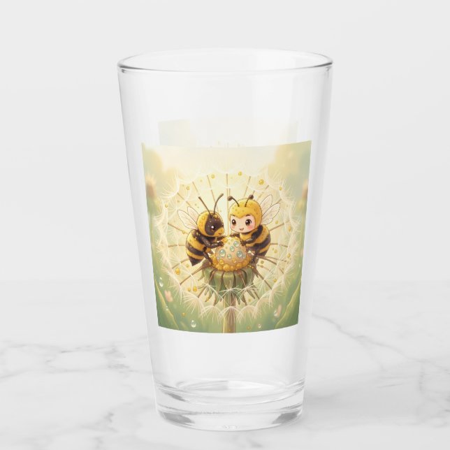 Copo De Pint Golden Bumblebee in Bloom Dance.5 (Frente)