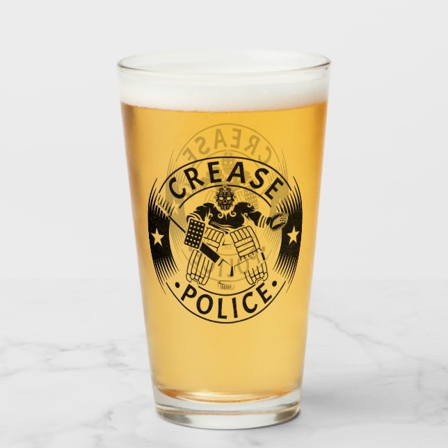 Copo De Pint Goleiro de Hockey da Polícia de Suboque (Frente (Preenchido))