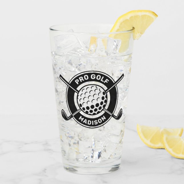 Copo De Pint Golf de Nome e Texto Personalizado (Gelo traseiro)
