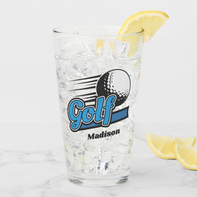 Copo De Pint Golf de Nome Personalizado (Gelo traseiro)