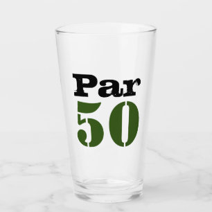 Copo De Pint Golf Par 50º aniversário com número para golfe