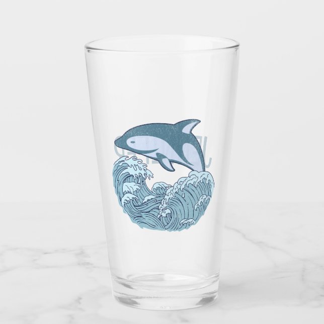 Copo De Pint Golfinho azul-bonito (Frente)