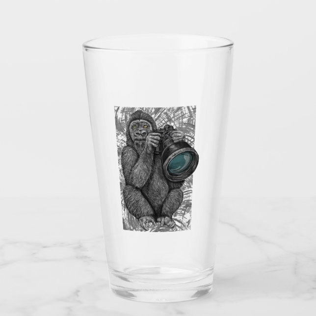 Copo De Pint Gorilla Camera Ape Monkey Telefoto 35 mm Cam Foto (Frente)
