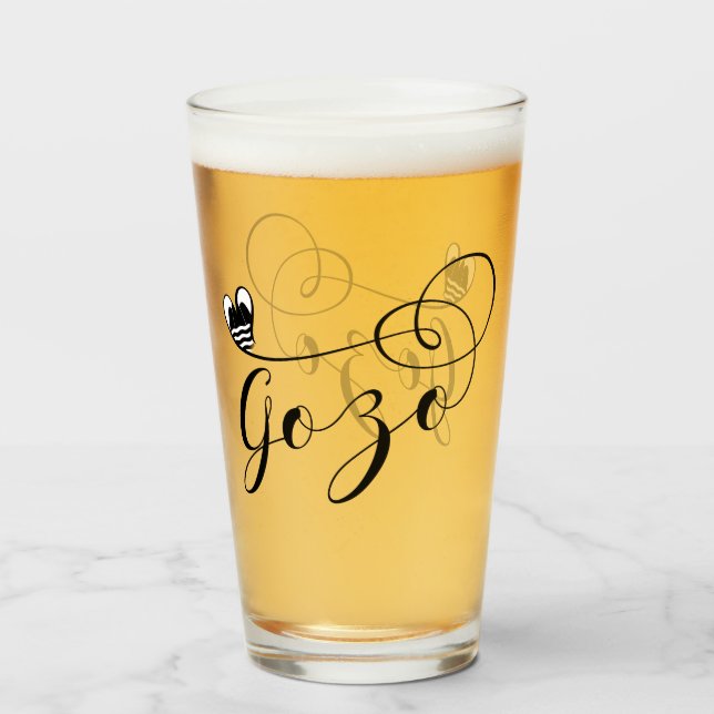 Copo De Pint Gozo Heart Flag, Gozitan, Ilha de Gozo (Frente (Preenchido))