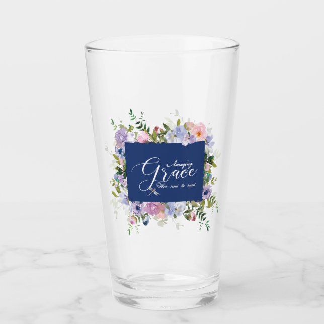 Copo De Pint Graça incrível floral   (Frente)