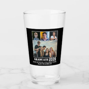 Copo De Pint Graduação da Colagem de Fotos Moderna com Tipograf