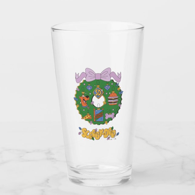 Copo De Pint Gráfica da Coroa de Lanche de Férias do Scooby-Doo (Frente)