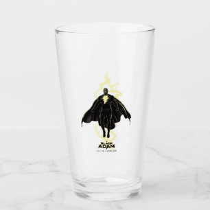 Copo De Pint Gráfico Black Adam Lightning Silhouette