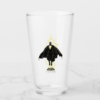 Copo De Pint Gráfico Black Adam Lightning Silhouette
