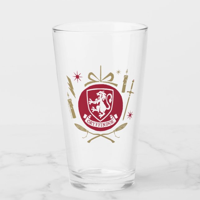 Copo De Pint Gráfico de Bauble de Natal GRYFFINDOR™ (Frente)