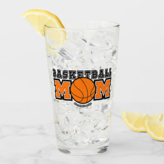 Copo De Pint Gráficos Loucos de Mãe de Basquete