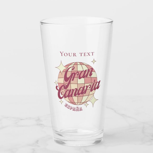 Copo De Pint Gran Canaria Espanha de férias cerveja (Frente)