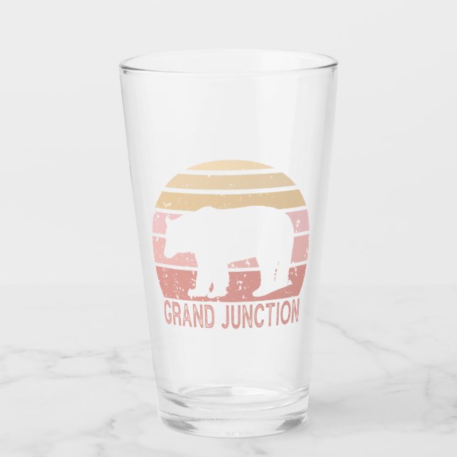 Copo De Pint Grand Junction Colorado Urso Retro (Frente)