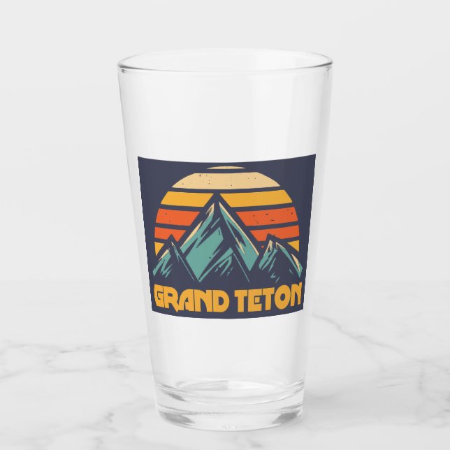 Copo De Pint Grand Teton Retro Turquesa (Frente)