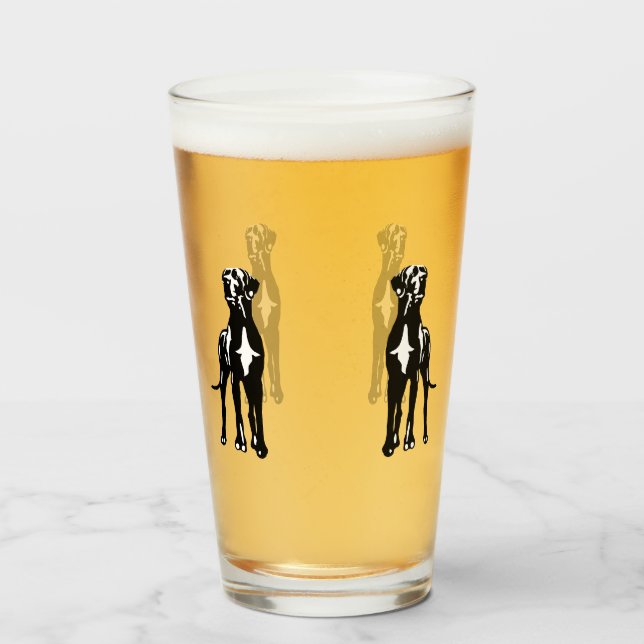 Copo De Pint Grande Danês Buddys (Traseira (Preenchido))