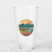 Grande Urso Lago California Barco Emblema de Pesca