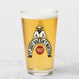 Copo De Pint Grandes Cowboys Branco & Preto