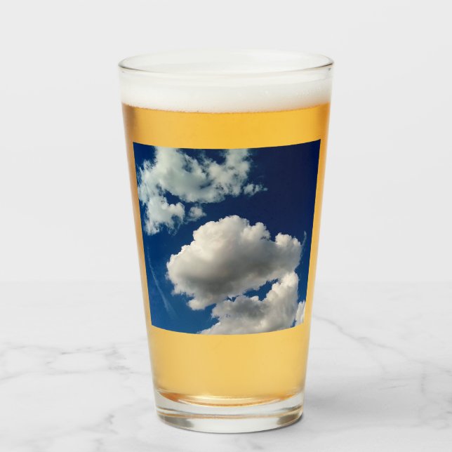 Copo De Pint Grandes nuvens macios (Frente (Preenchido))
