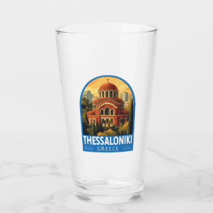 Copo De Pint Grécia de Tessalónica Agios Pavlos Viagem Art Retr