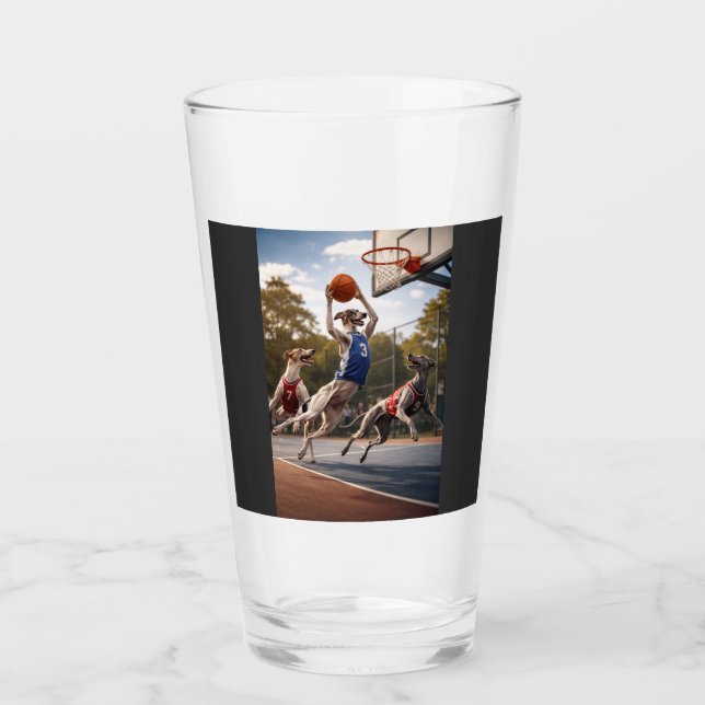 Copo De Pint Greyhounds playing basketball (Frente)