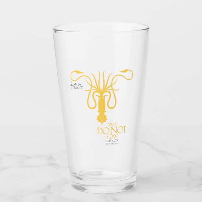 Copo De Pint Greyjoy Sigil - Nós Não Fazemos Sow (Frente)