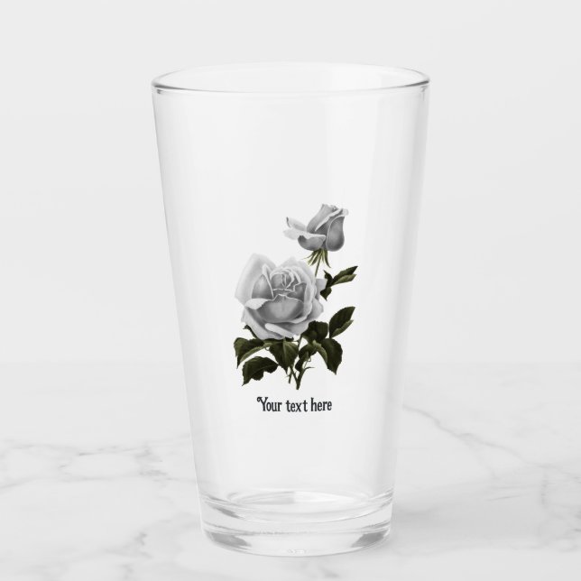 Copo De Pint Grimório Rosa Branca (Frente)