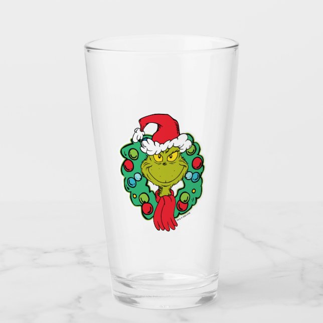 Copo De Pint Grinch | Coroa de Natal (Frente)