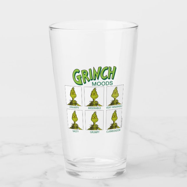 Copo De Pint Grinch | Gráfico de Humores (Frente)