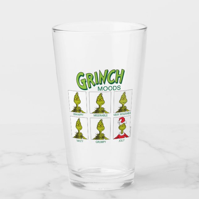 Copo De Pint Grinch | Gráfico de Humores Edição Natal (Frente)