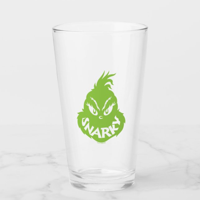 Copo De Pint Grinch Malicioso | Rosto de Grinch (Frente)