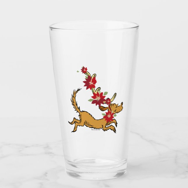 Copo De Pint Grinch | Poinsettia de Natal do Max (Frente)