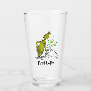 Copo De Pint Grinch   Precisa de Café Divertido