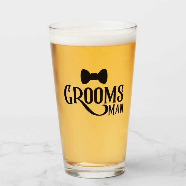 Copo De Pint Grooms Man (Frente (Preenchido))