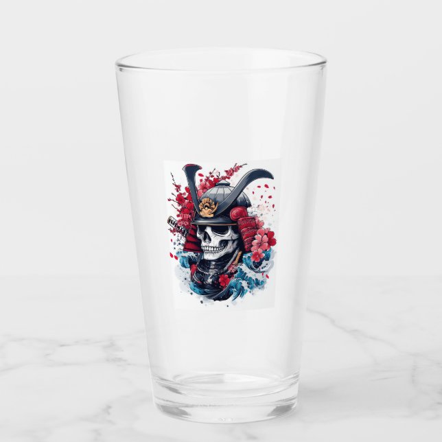 Copo De Pint Guerreiro Caveira Samurai (Frente)