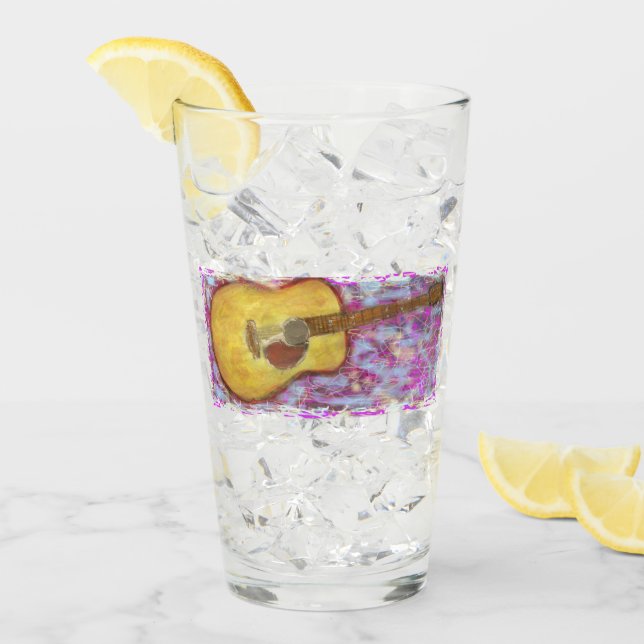 Copo De Pint Guitarra acústica (Gelo frontal)