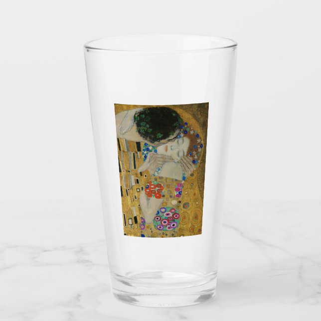 Copo De Pint Gustav Klimt O Beijo (Frente)