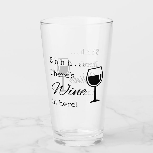 Copo De Pint Há vinho aqui (Frente)