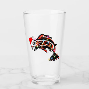 Copo De Pint Haida Salmon Spirit Animal Com Luzes De Natal