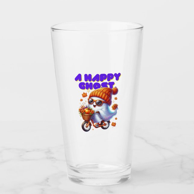 Copo De Pint Halloween Boo Ghost Milk Tea Cup (Frente)