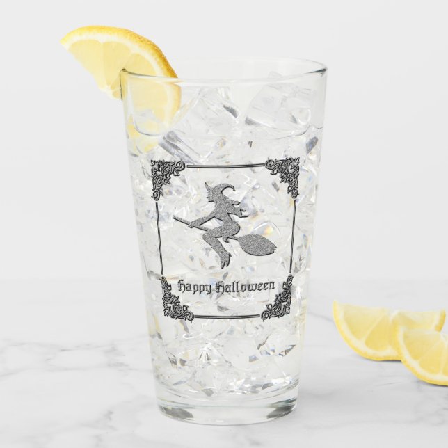 Copo De Pint Halloween da Bruxa Voadora Silver (Gelo frontal)
