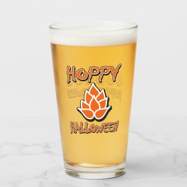 Copo De Pint Halloween Hoppy (Traseira (Preenchido))
