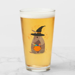 Copo De Pint Halloween Trick-or-Tratating Armadillo Witch Texas