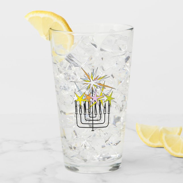 Copo De Pint Hanukkah Lights (Gelo frontal)